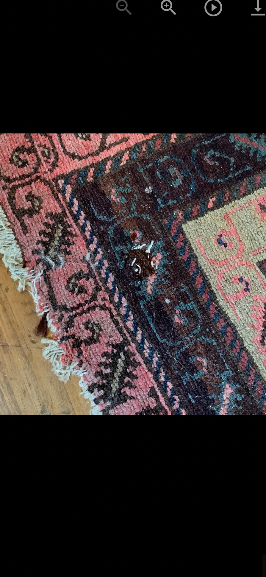 Antique Distressed Persian Tribal Runner – Hand-Knotted Wool (6' x 3.5')