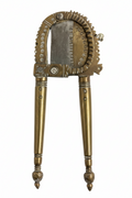 Antique Hand-Forged Brass & Iron Betel Nut Cutter (Sarota) with Charms