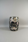 Vintage Macau Porcelain Garden Seat with Birds & Wisteria