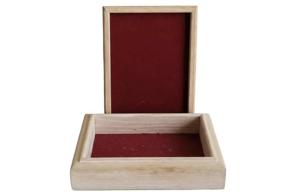 Vintage Terra Graphics Wooden Trinket Box – Chimpanzee Art Tile Lid