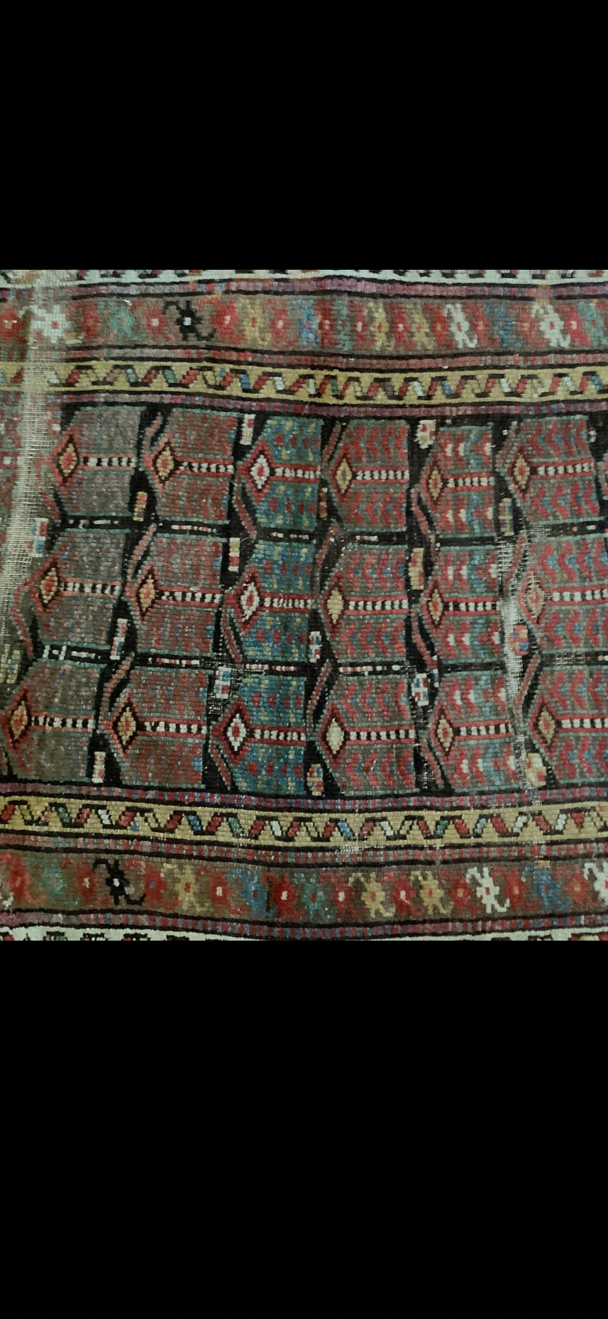 Antique Timuri Baluch Tribal Rug with Repeating Mihrab Design (c. 1900)