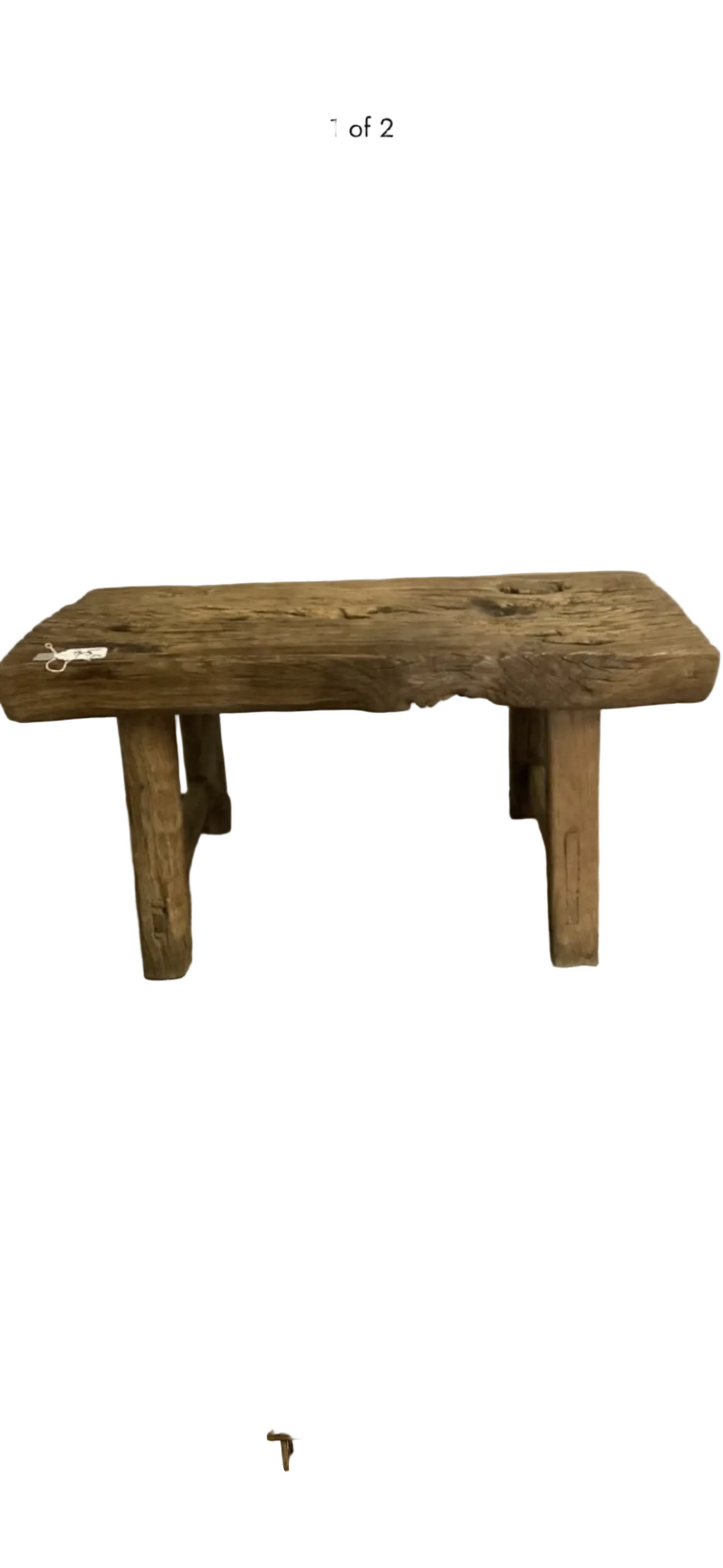 Antique Weathered Chinese Elm Bench – 31”