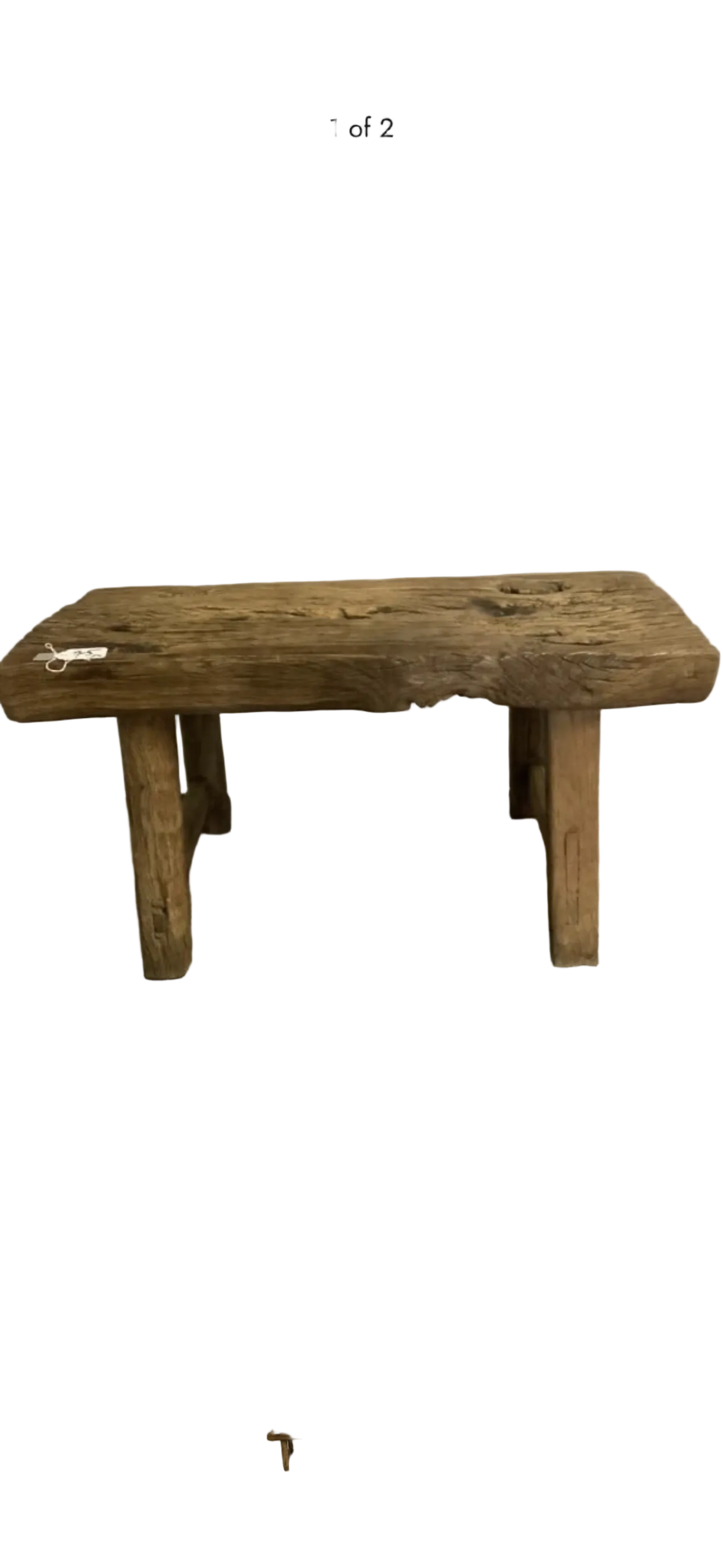 Antique Weathered Chinese Elm Bench – 31”