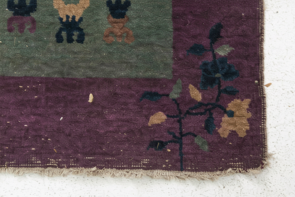 Antique Chinese Art Deco Pictorial Rug, Tianjin, c. 1920s–1930s