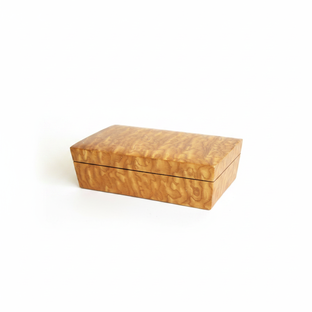 Vintage Chinese Jinsi Nanmu Wood Jewelry Box – Golden Thread Grain