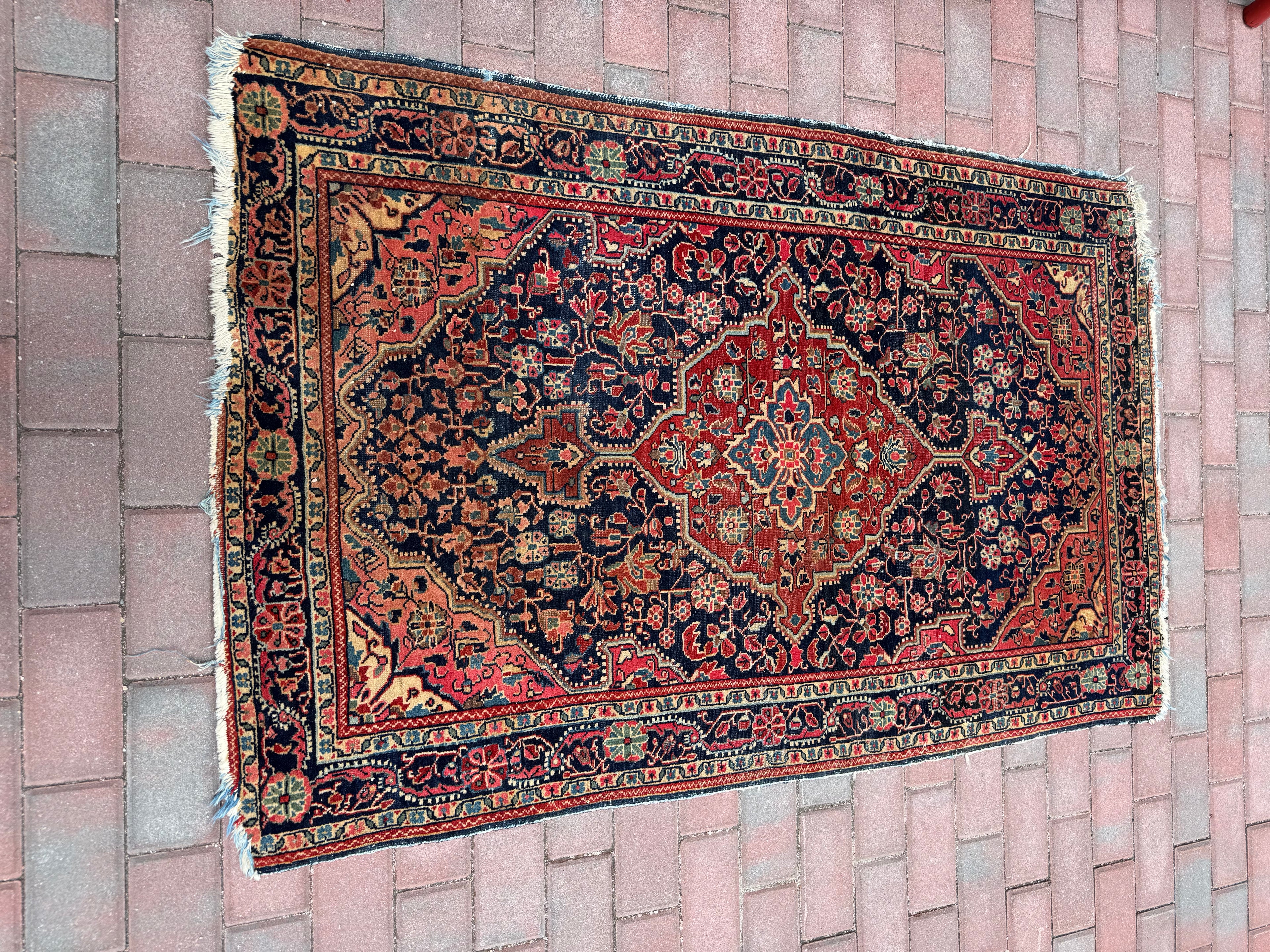 Antique Persian Hamadan Rug