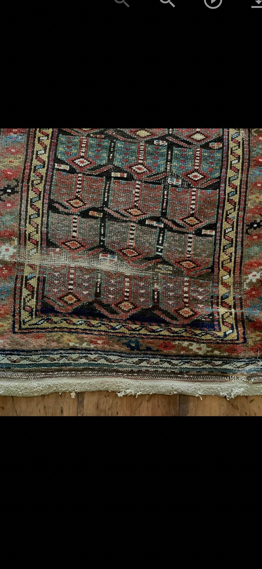 Antique Timuri Baluch Tribal Rug with Repeating Mihrab Design (c. 1900)