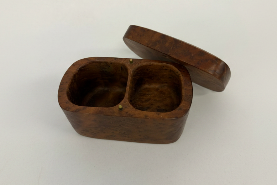 Signed Doug Muscanell Redwood Burl Handcrafted Keepsake Box