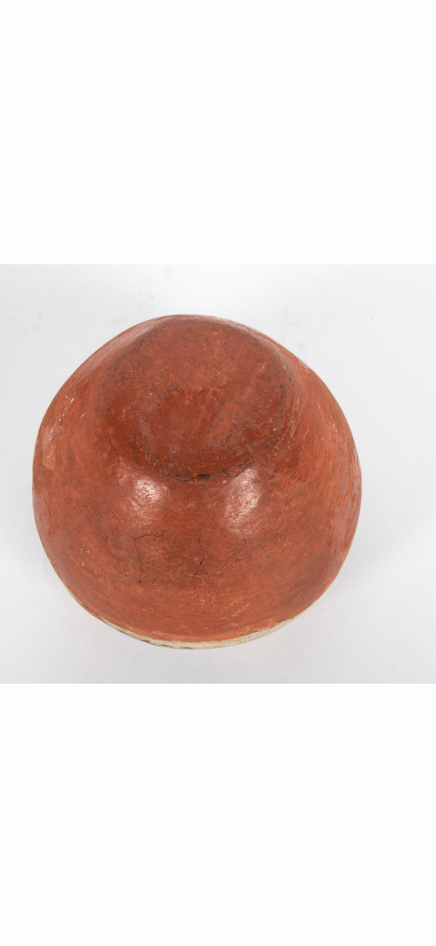 Small Southwestern Polychrome Terracotta Vessel with Wood Stand