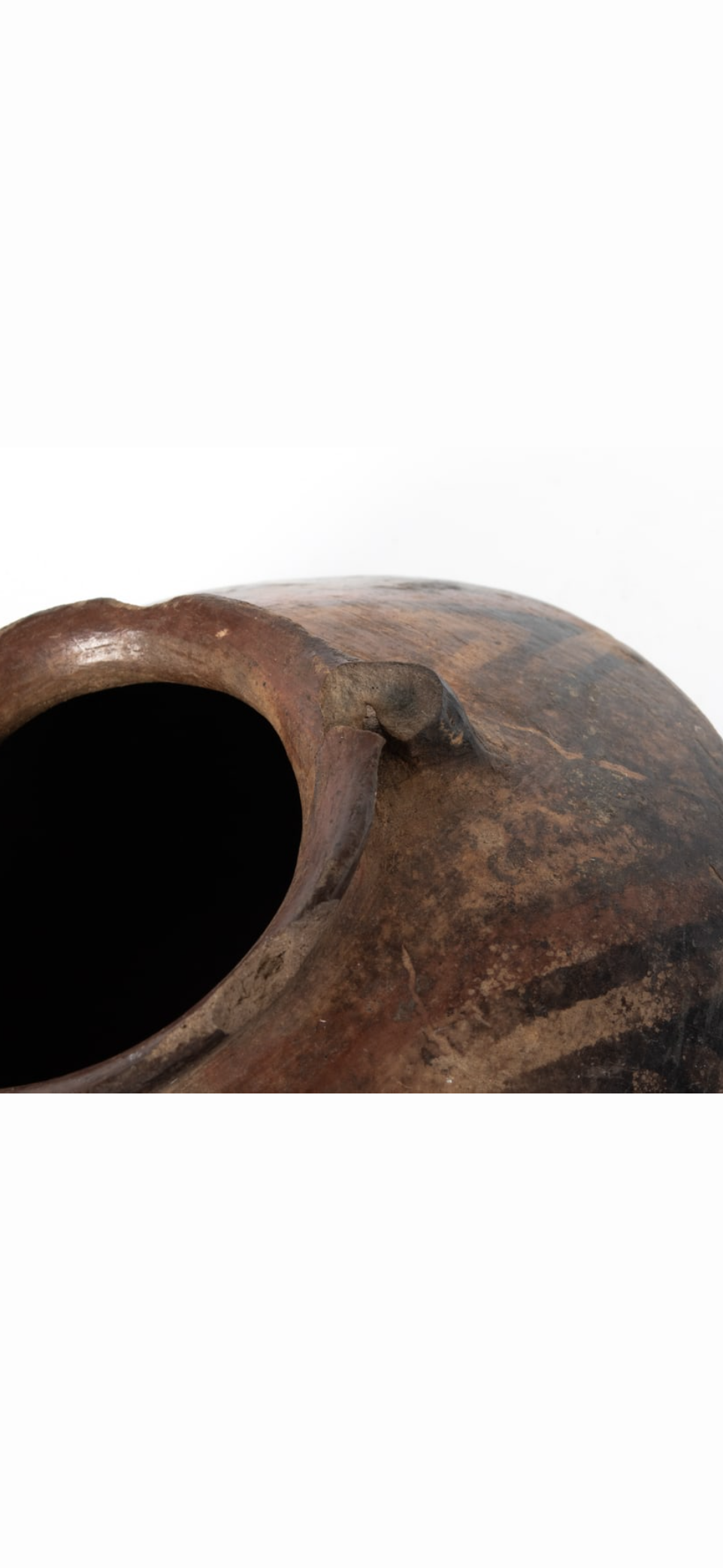 Pre-Columbian Style Polychrome Pottery Vessel with Geometric Decoration