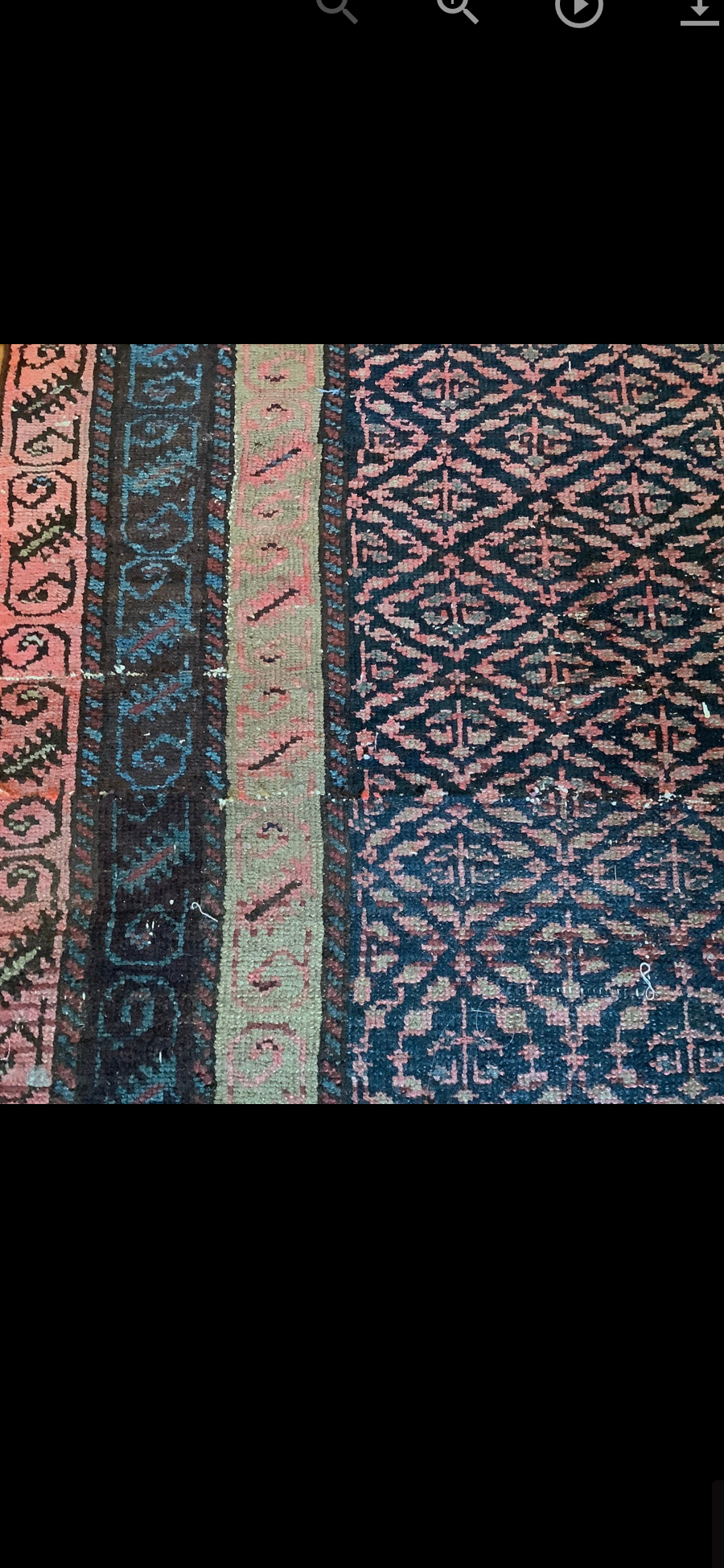 Antique Distressed Persian Tribal Runner – Hand-Knotted Wool (6' x 3.5')