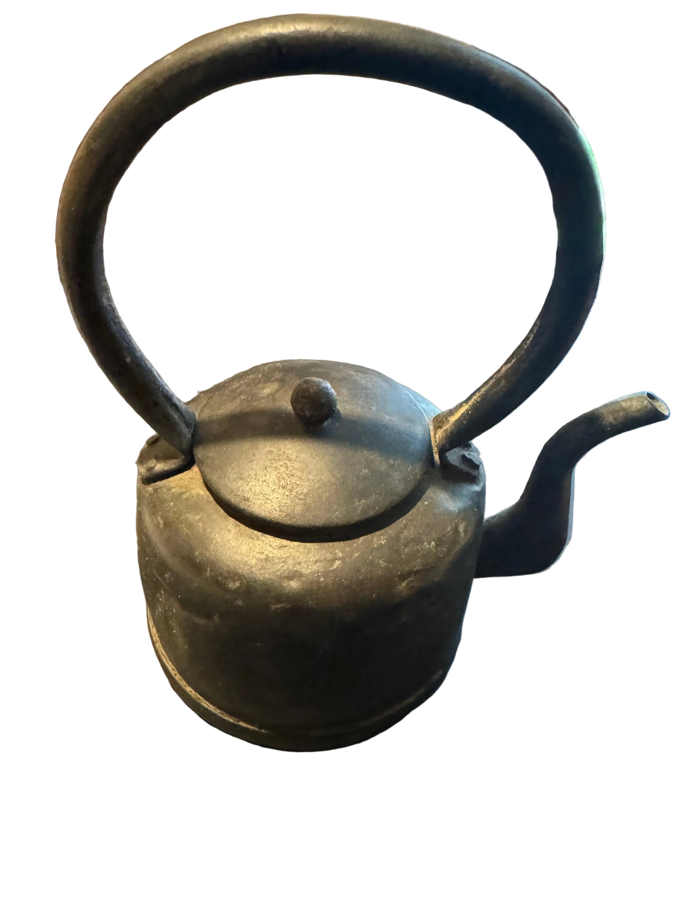 Set of Three Antique Chinese White-Metal Teapots | Late Qing–Republic Period