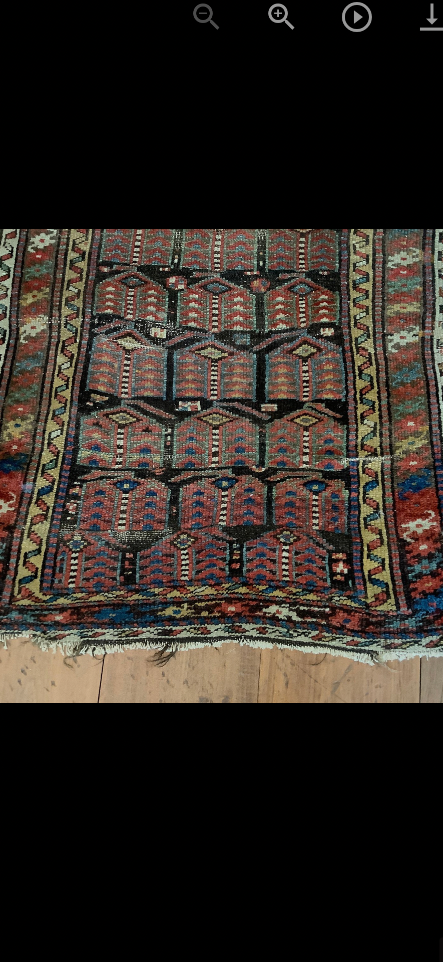 Antique Timuri Baluch Tribal Rug with Repeating Mihrab Design (c. 1900)