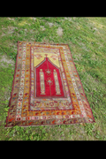 Early 20th Century Turkish Anatolian Prayer Rug – 74 × 50 Inches