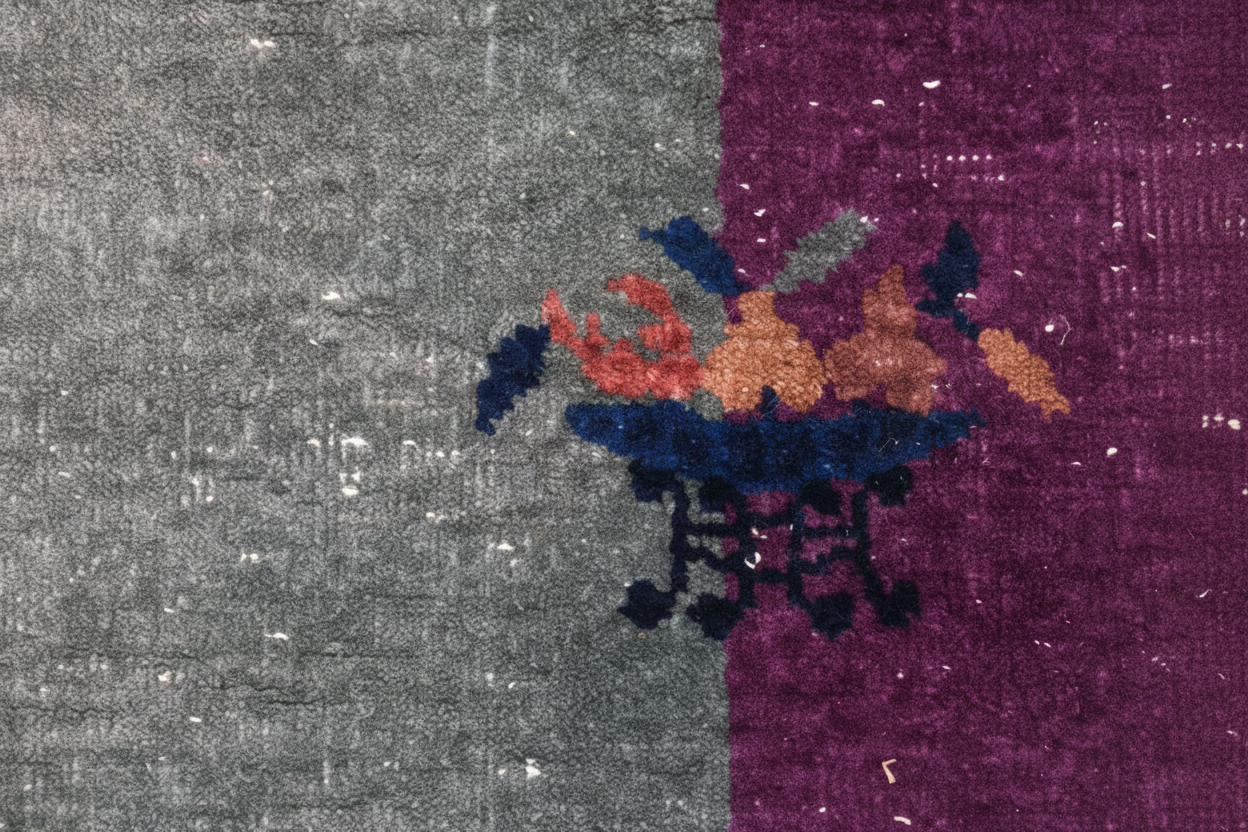 Antique Chinese Art Deco Pictorial Rug, Tianjin, c. 1920s–1930s