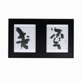 Attributed to Shiro Tsujimura — “Wolf” and “Cloud” Sumi Ink Paintings, Pair
