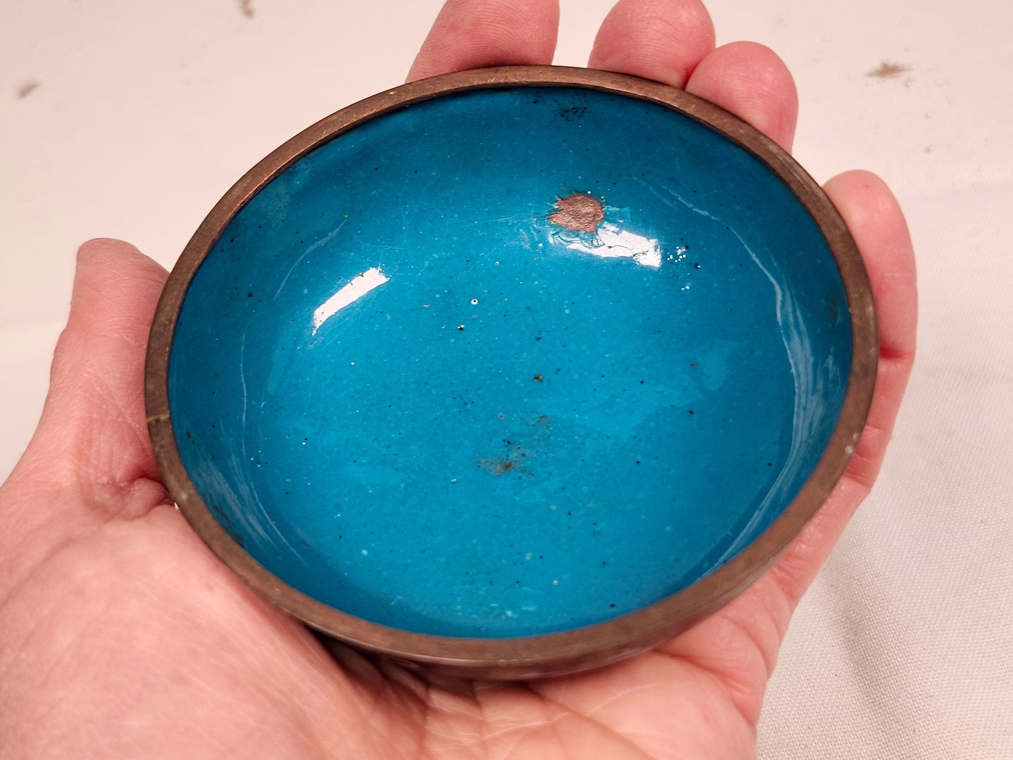 Antique Chinese Cloisonné Dragon Trinket Box – Late Qing / Republic Period