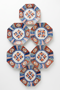 Antique Japanese Imari Octagonal Porcelain Plates – Set of Five – Circa 1900