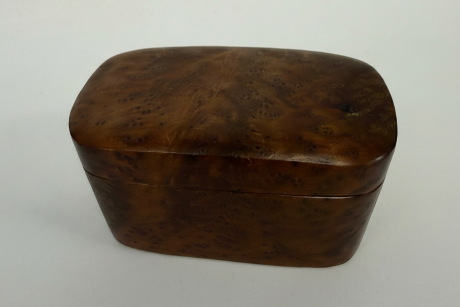 Signed Doug Muscanell Redwood Burl Handcrafted Keepsake Box