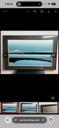 Tetsuro Sawada “Oblique Black” Japanese Serigraph, c. 1970, Framed