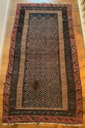 Antique Distressed Persian Tribal Runner – Hand-Knotted Wool (6' x 3.5')