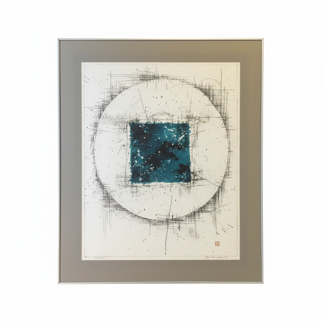 Joichi Hoshi (Japanese, 1913–1979) ‘Constellation No. 42’ Woodblock Print, 1967 (Limited Edition 8/50)